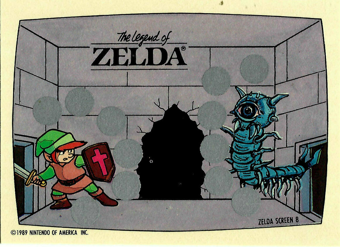 Scratch Card (Zelda Screen 8) by TOPPS, USA 1989.