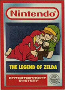 Merlin Collection Card (#59 Link and Impa) by Merlin, USA 1993.