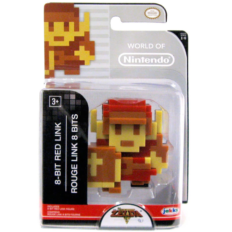 World of Nintendo Red Link 8-Bit Figure by Jakks Pacific, USA 2015.