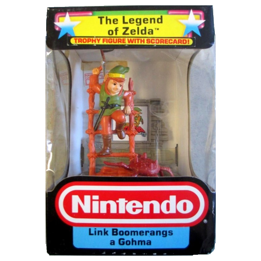 Trophy Figure (Link Boomerangs a Gohma) by Hasbro, USA 1988.