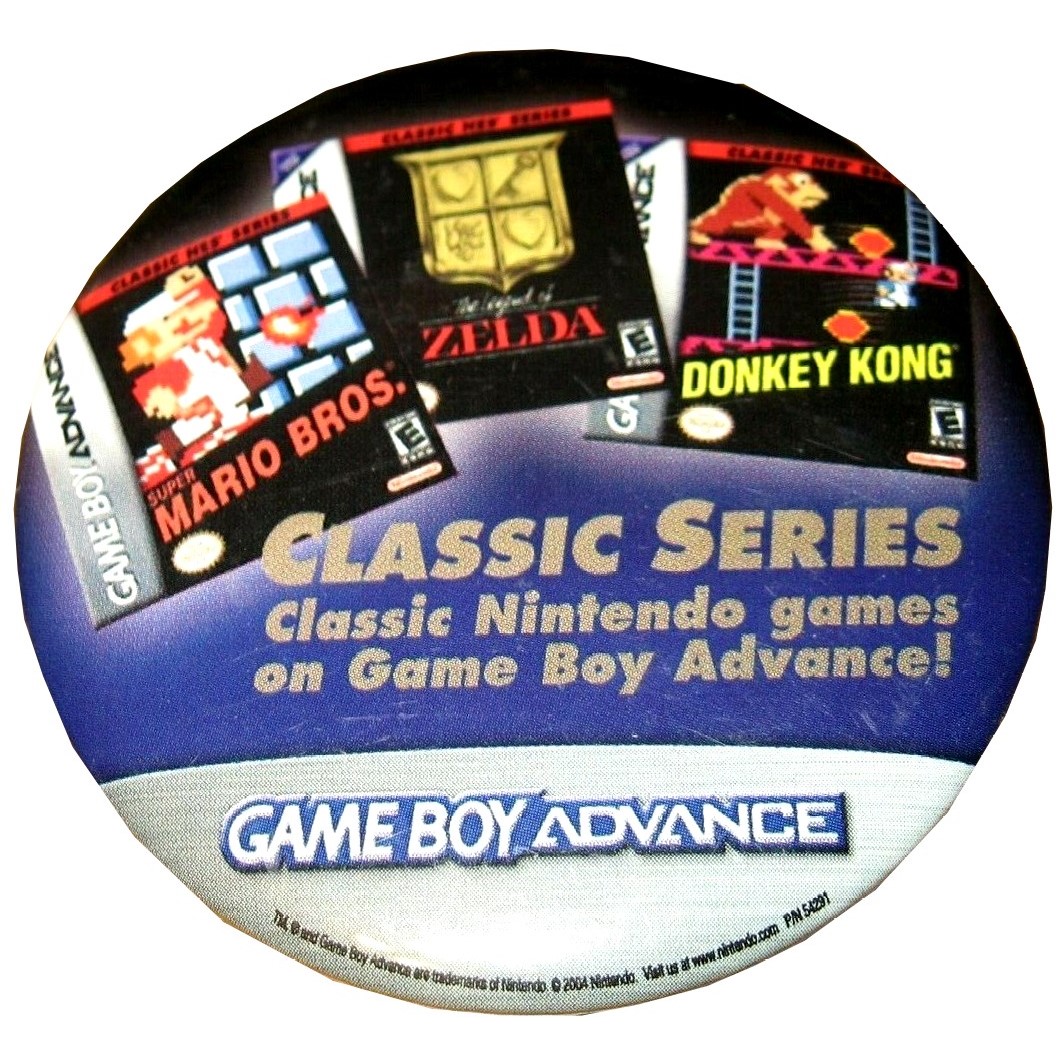 Classic Series GBA Button, USA 2004.