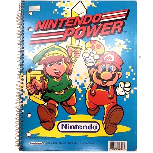 Nintendo Power Link and Mario Notebook, USA 1989.