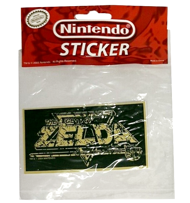 Nintendo Sticker (Zelda Logo), UK 2005. width=