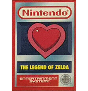 Merlin Nintendo Card by Merlin Publishing (#64 Heart Container), UK 1993.