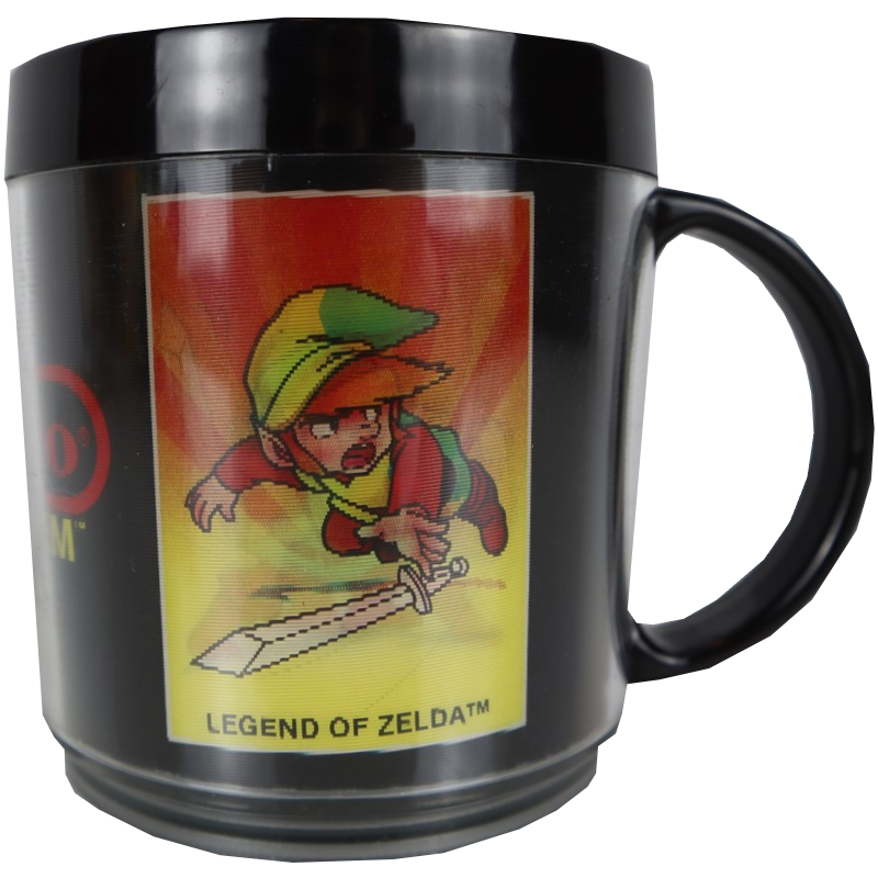 Zelda and Mario Cereal Mug by Ralston, USA 1989.