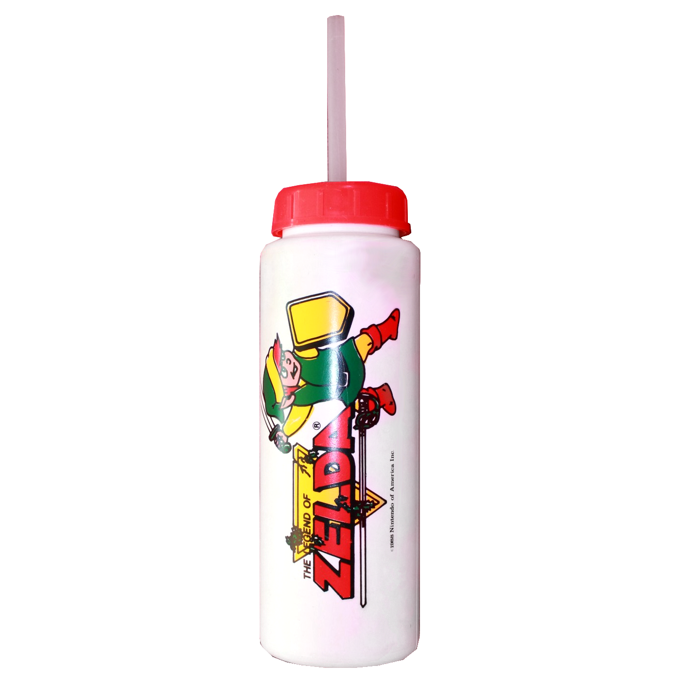 Water Bottle (white with red lid) by Ace Novelty, USA 1988.