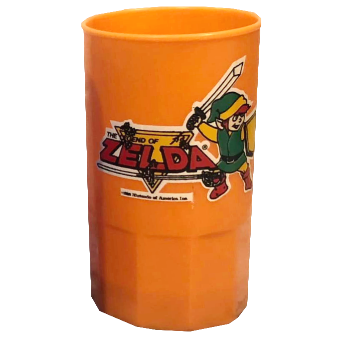 Plastic Cup with handle (orange) by Ace Novelty, USA 1988.