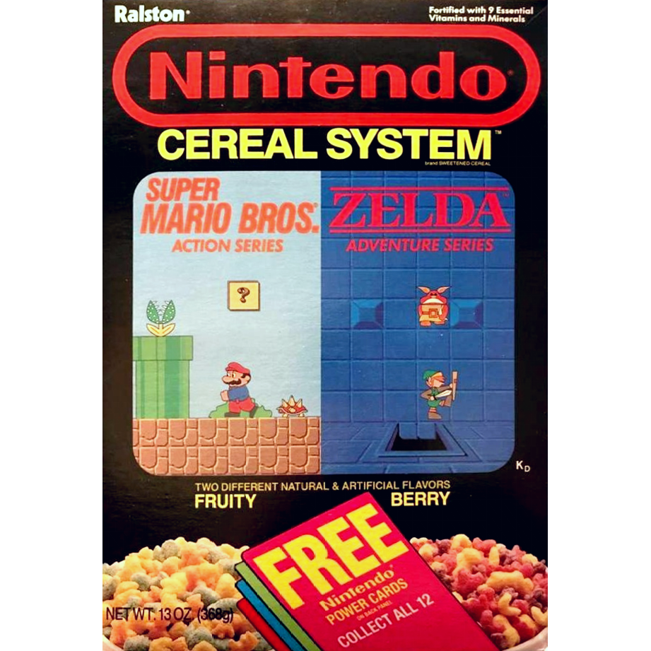 Nintendo Cereal System (Nintendo Power Cards) by Ralston, USA 1988.