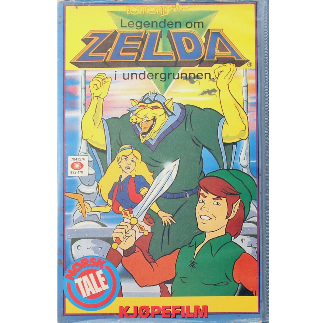 Legenden om Zelda i undergrunnen VHS by Egmont Film, Norway 1989.