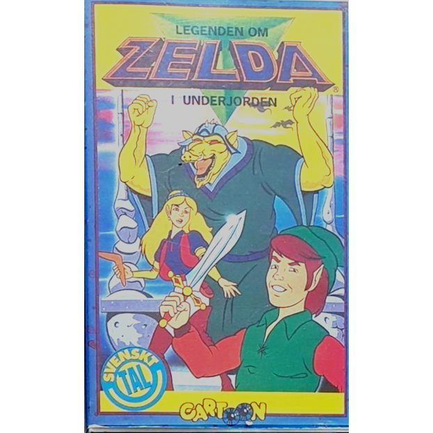 Legenden om Zelda i underjorden VHS by Cartoon Video Film, Sweden 1989.