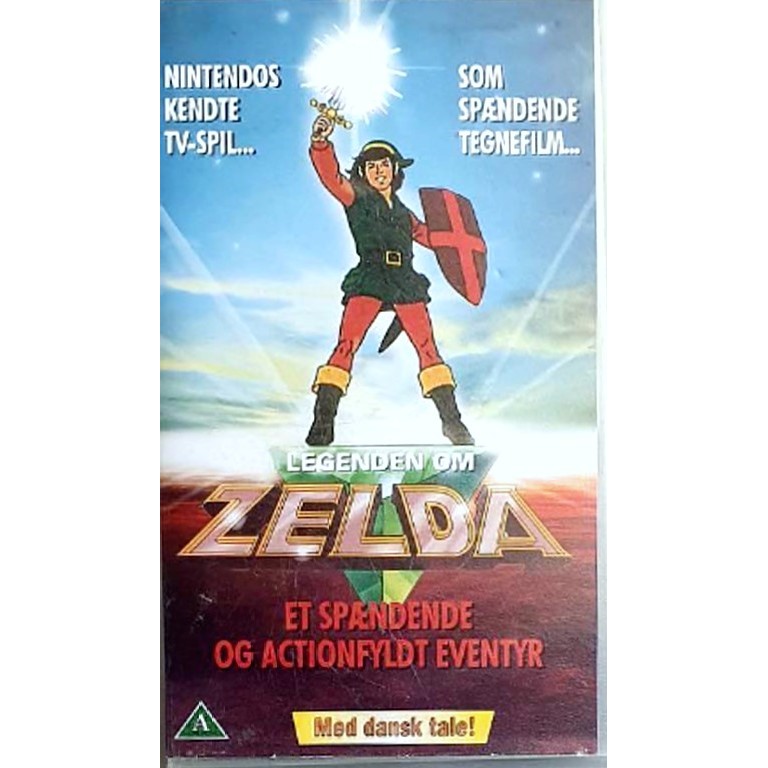 Legenden om Zelda: Et spnende og actionfyldt eventyr VHS by Egmont Film, Denmark 1989.