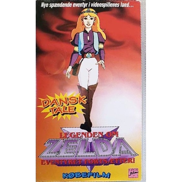 Legenden om Zelda Kbefilm VHS by Egmont Film, Denmark 1989.