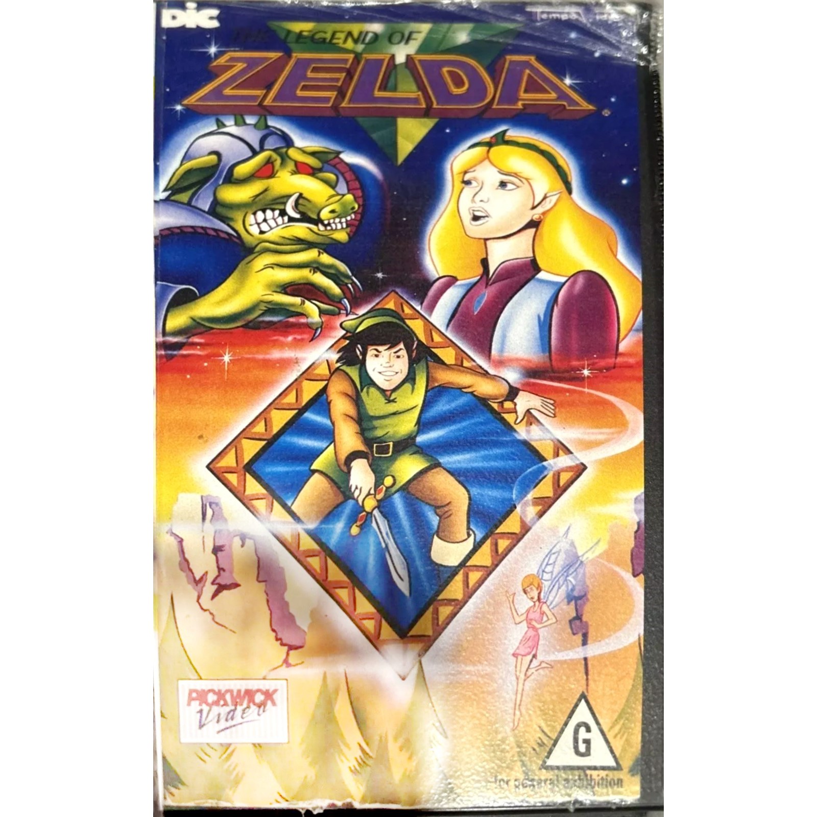 The Legend of Zelda VHS by PickWick Video, UK 1989.