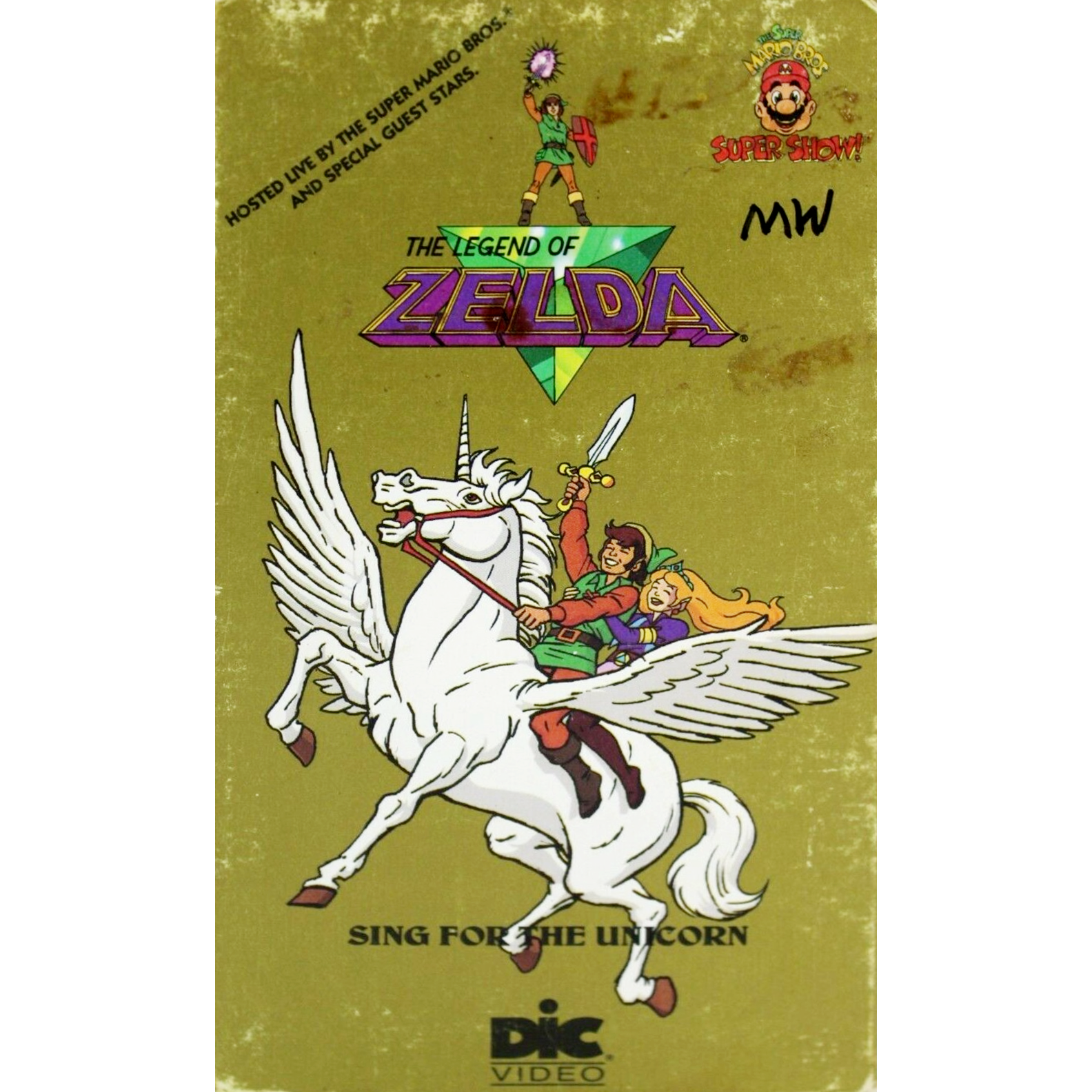 Zelda: Sing for the Unicorn VHS by DiC Video, USA 1989.