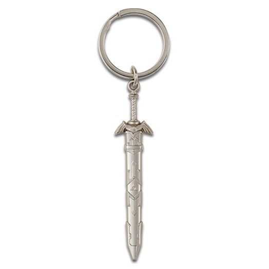 Ichiban Kuji Metal Keyring Master Sword with Shed by Bandai, Japan 2023.