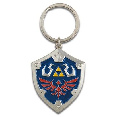 Ichiban Kuji Metal Keyring Hylian Shield by Bandai, Japan 2023.