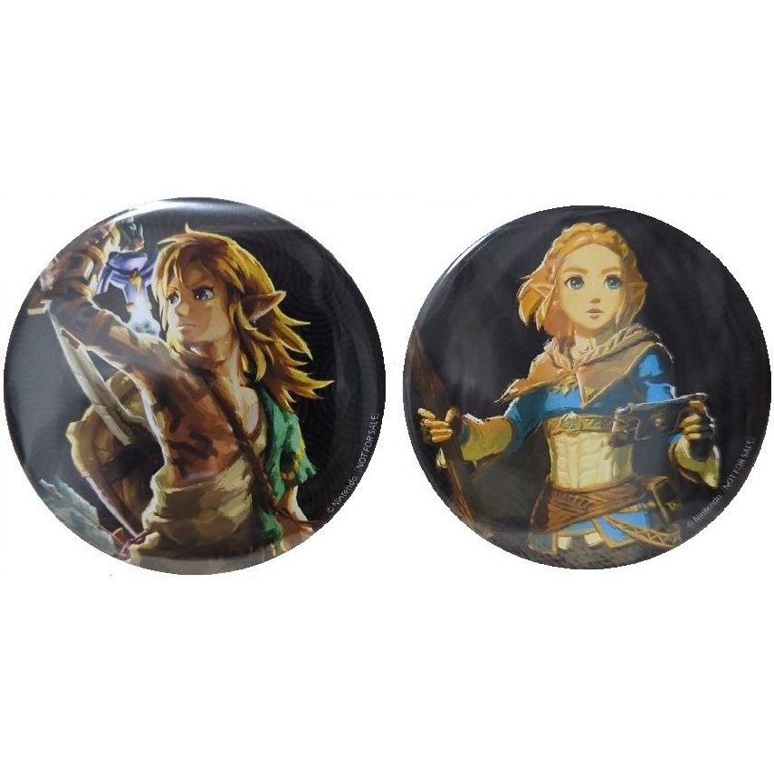 Pre-order Button Set Link and Zelda from Animate, Japan 2023.